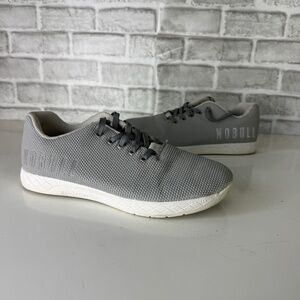 NOBULL Outwork Super Fabric Light Gray Gum Trainer Gym Shoes Mens Size 8